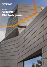 VMZINC flat lock panel